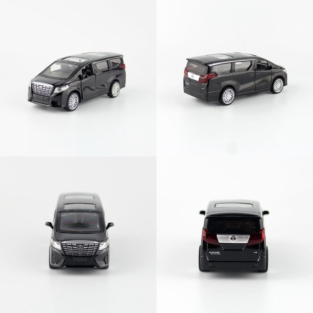 Mpv Alphard Toyota 143 Alloy Car Model Kids Toy With Inertia Control For Play