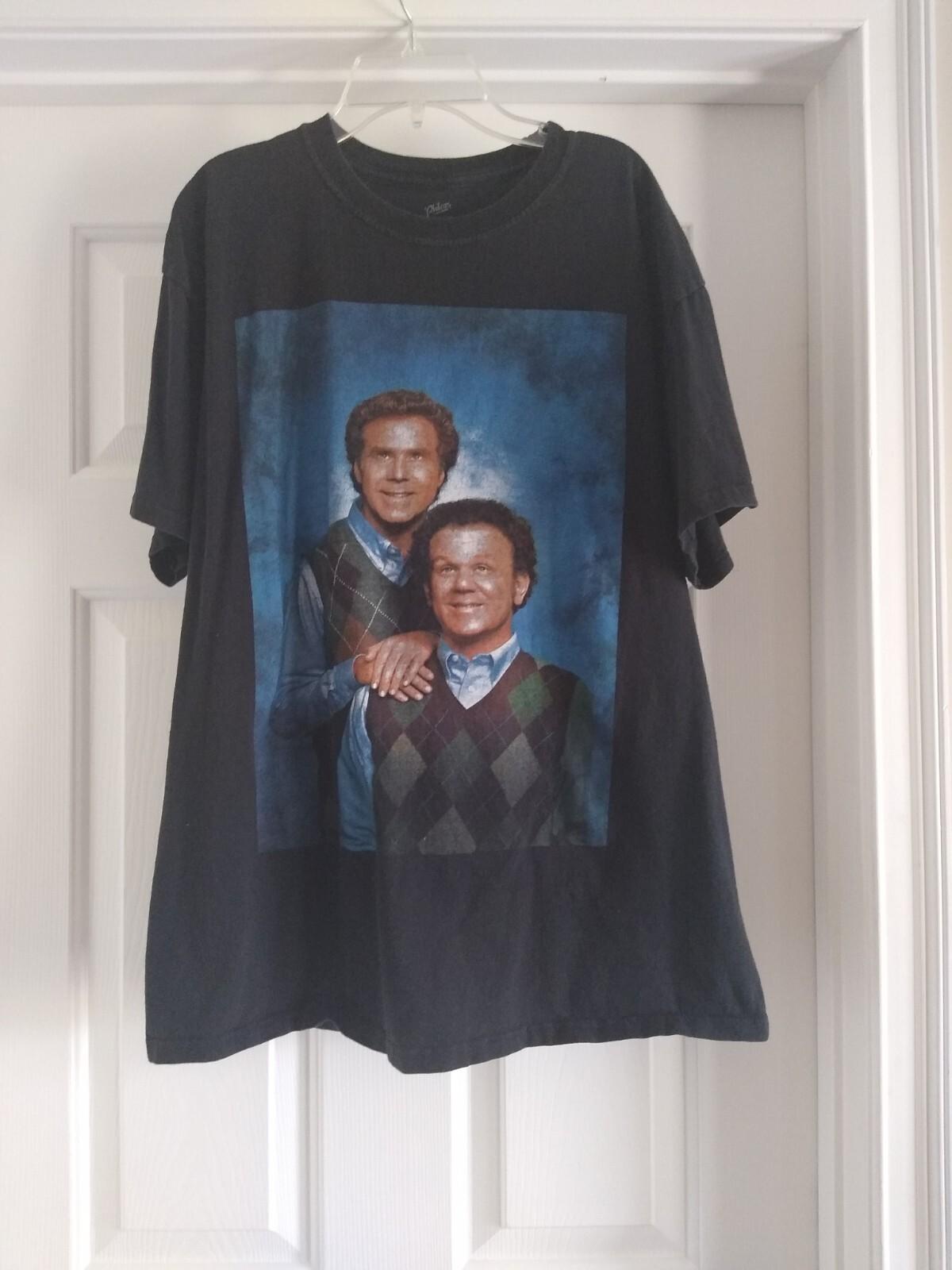 Step Brothers Will Ferrell Portrait Movie Tee Black Large Unisex T-Shirt S