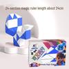 Folding Magic Ruler Set: Colorful Educational Toy for Kids - 24/36/48/60/72 pcs.