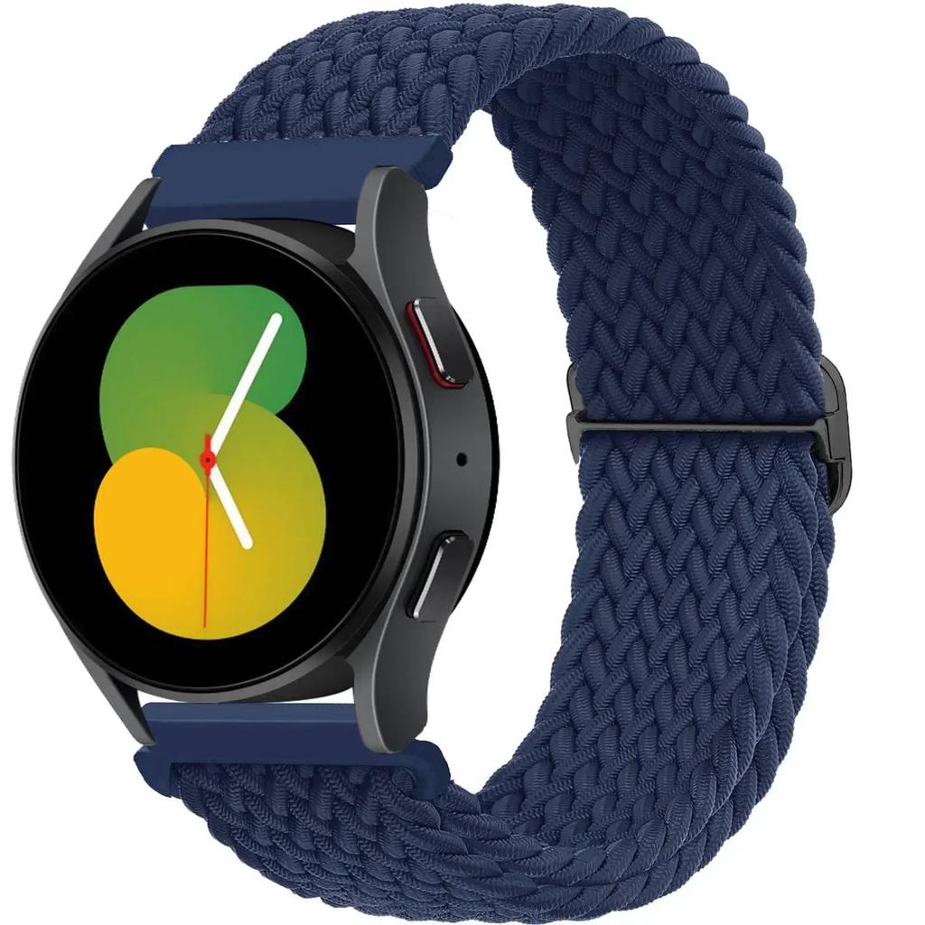 20 22mm Band For Samsung Galaxy Watch 7/6/5 pro/6 Classic/gear s3/active 2 Braided Solo loop bracelet for Huawei GT 2e 3 4 Strap