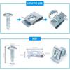 Self Tapping Screws Metal Fastener Clip Car Motorcycle U-Type Clip with Screw Anti-rust Protection Clip Screw Iron Sheet Kit