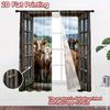 2D Flat Photography Backdrop Popular Photography Backdrop Curious Cows At 100% Polyester Family Party Use for Indoor