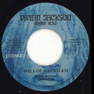7inch Record VIVIAN JACKSON - Wall Of Jerusalem / Jerusalem Dub YU712 Vivian Jackson 1976 UK Reggae, Ska & Dub