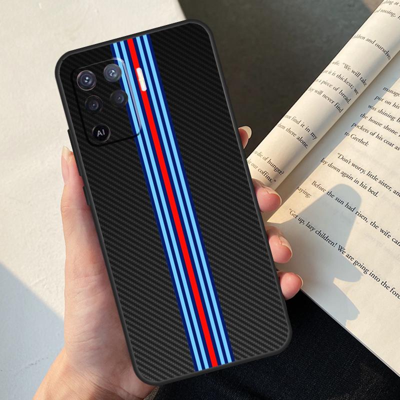 Carbon Fiber Case For Oppo A58 A98 A78 A18 A38 A60 A80 A40 A77 A57 A17 A74 A54 A94 A96 A76 A16 A15 A5 Pro