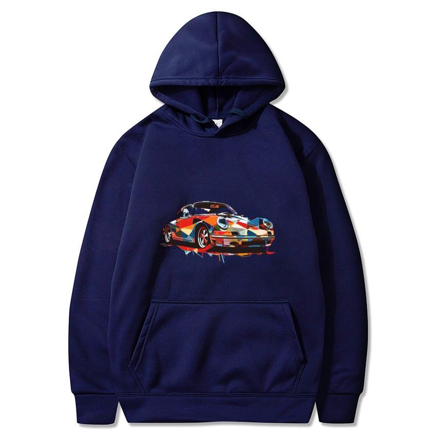 Autumn and winter sports cars, luxury cars, printed hoodies, men's and women's long sleeved streetwear, hip-hop warm hoodies