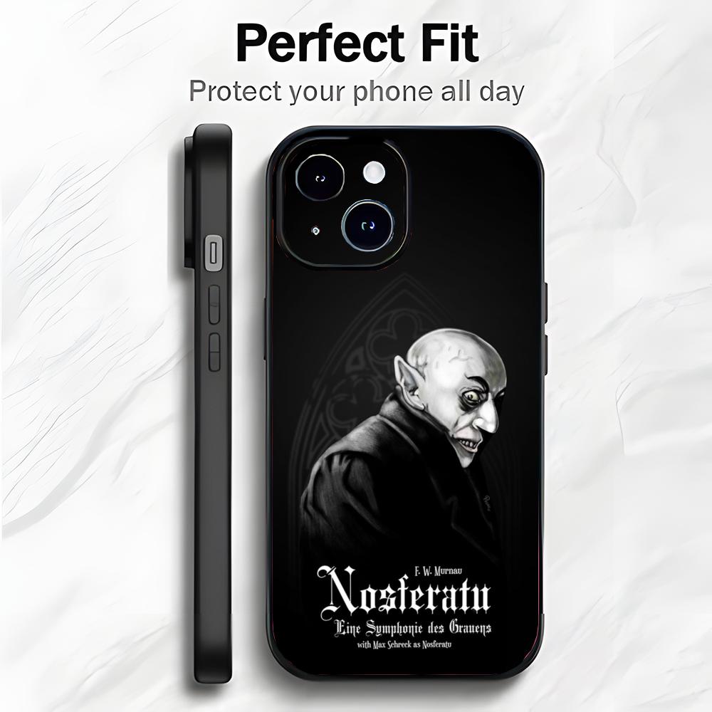 Klassisk Gyserfilm N-Nosferatu Telefoncover Telefoncover Blød Emballage Letvægt Til iPhone17 16 15 14 13ProMax