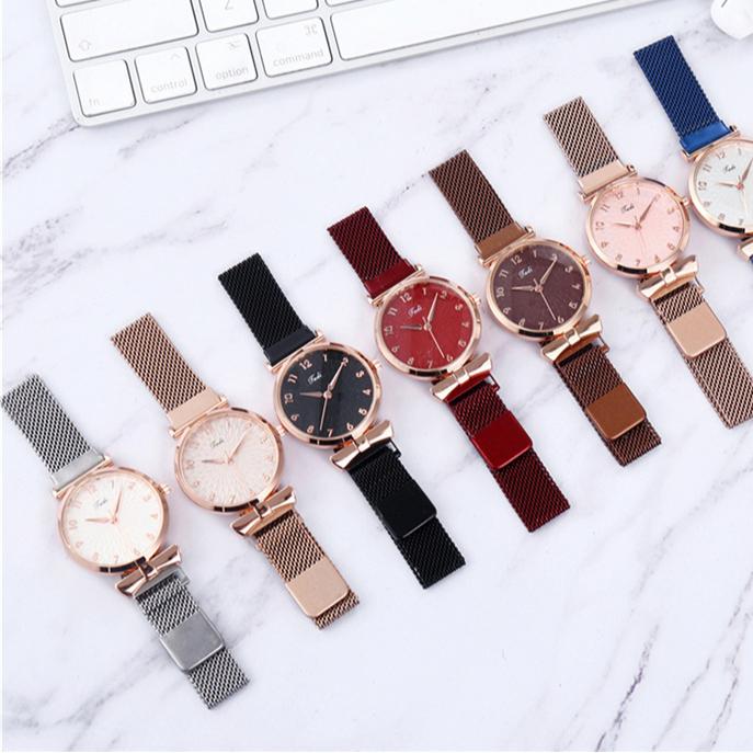 Wristwatch Quartz Magnetic Strap Bracelet Watch for Women Clock