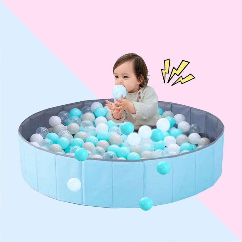 Geräumiges und langlebiges faltbares Laufgitter-Bällebad für Kinder mit 10 lbs Porzellansand