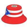 Puerto Rico Fisherman Hats Custom Made Name Number Logo Bucket Cap Nation Flag Pr Rican Spanish Country College Headgear
