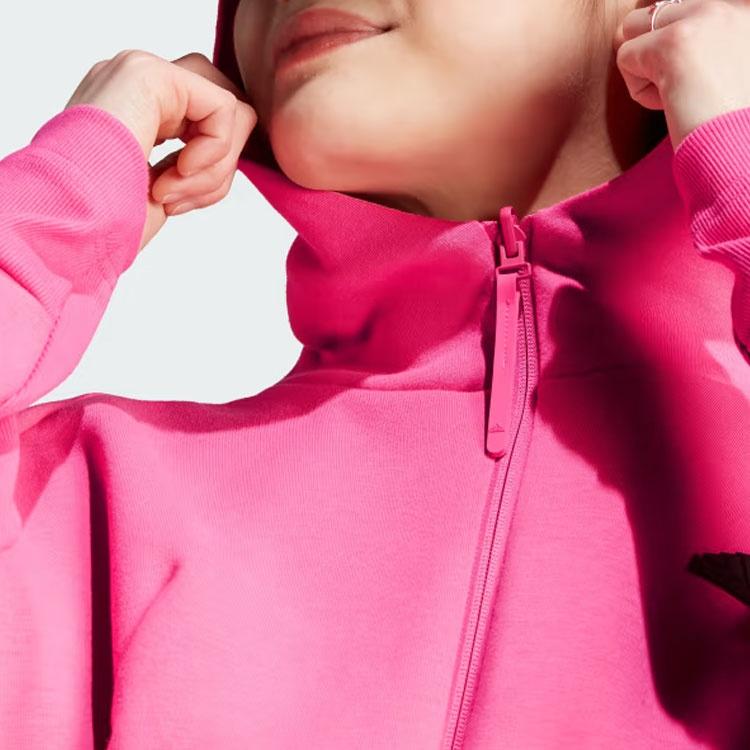 adidas Z.N.E. Full Zip Hoodie Preloved Crimson Women's IN5131
