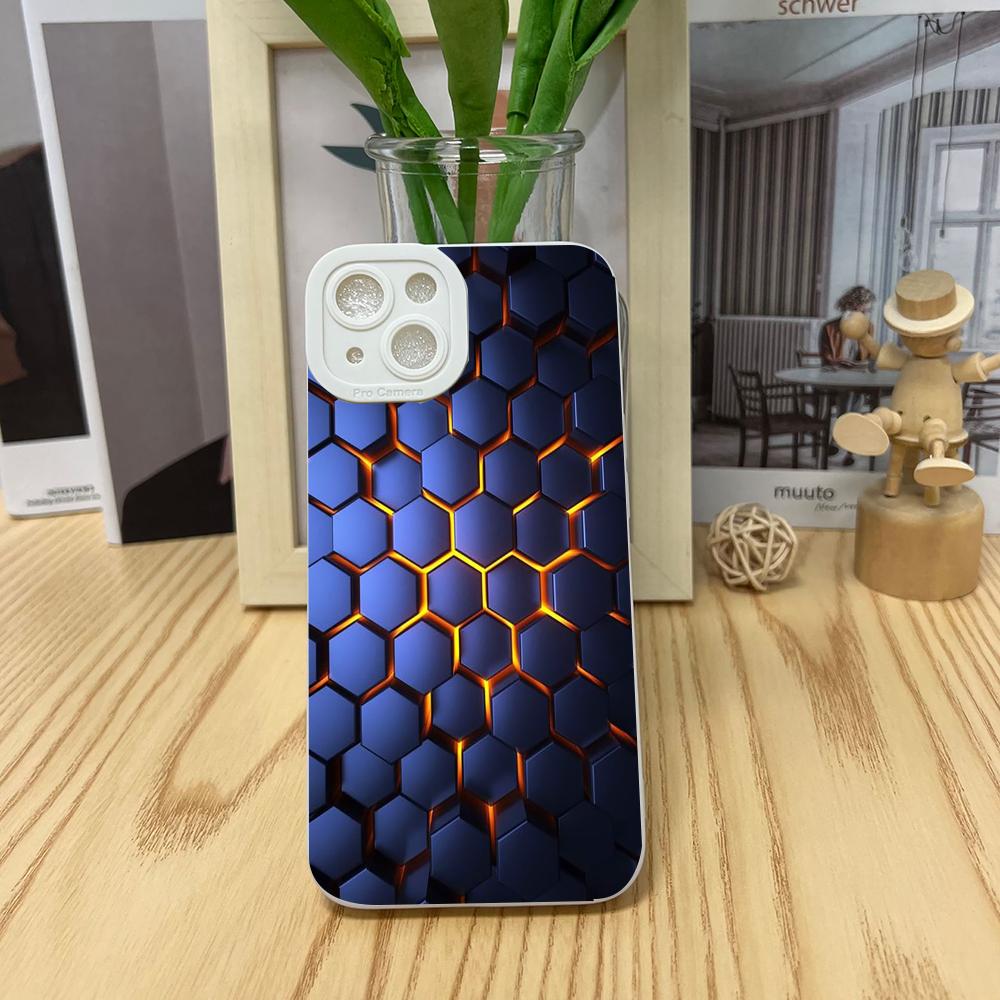 Tech inspired pattern phone case suitable for iPhone 17 16 15 14 13 12 11 Pro/Max/Plus anti drop and shockproof back cover