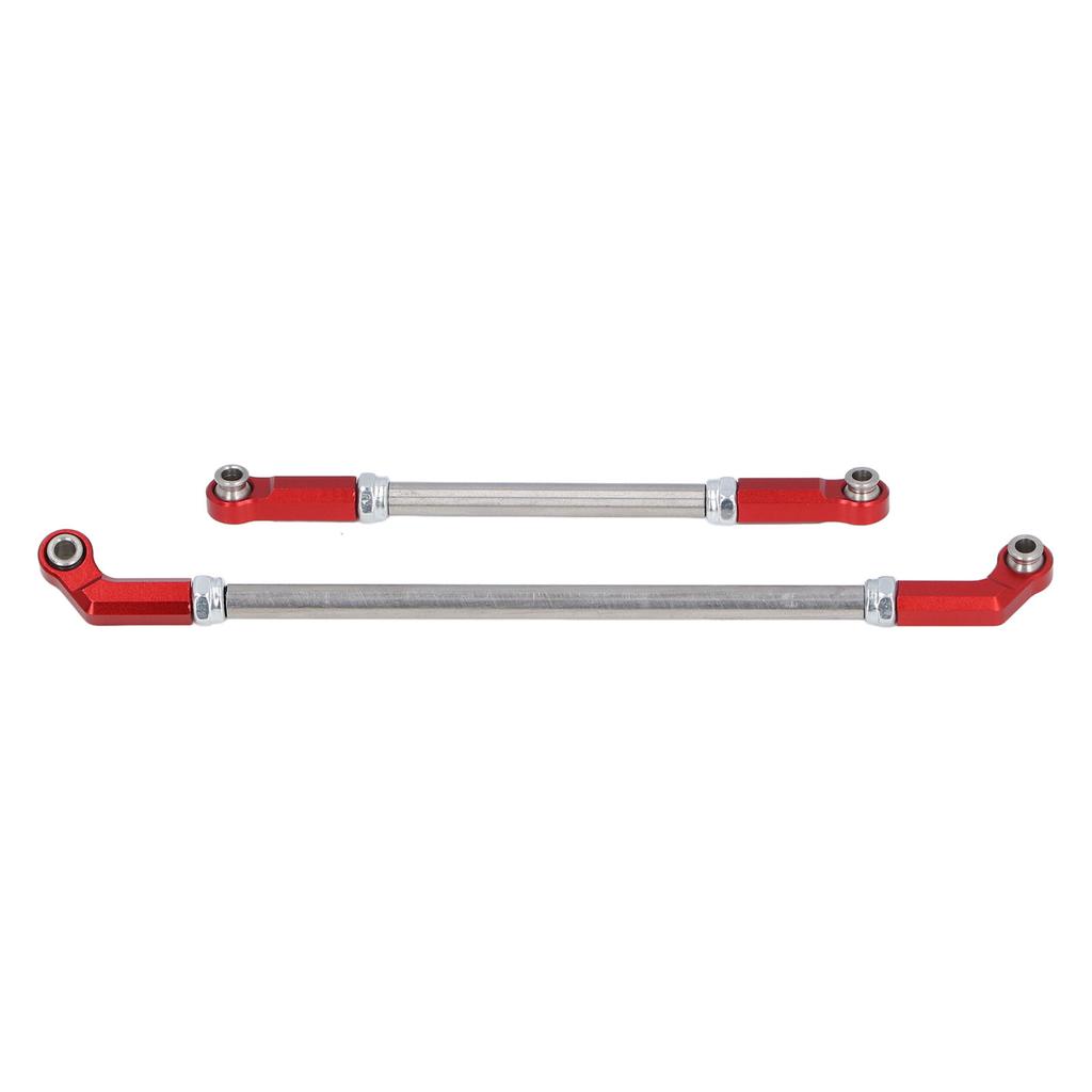 Aluminum Alloy 90mm RC Servo Linkage Steering Link Rod 7.5mm   Head Holder Tie Rod End Upgrade Kit for SCX10 III 1Celsius10 RC Crawler Car