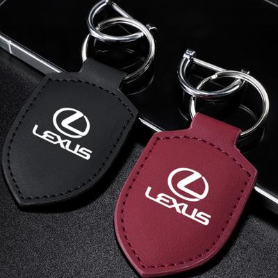 Fashion Car Keychain Rings Vintage Leather Zinc Alloy Key Chain For IS250 IS200 CT200h GS300 LS430 RX450h LX570 IS300 ES