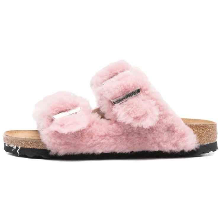 Birkenstock Arizona shearling slides Women`s 1030274