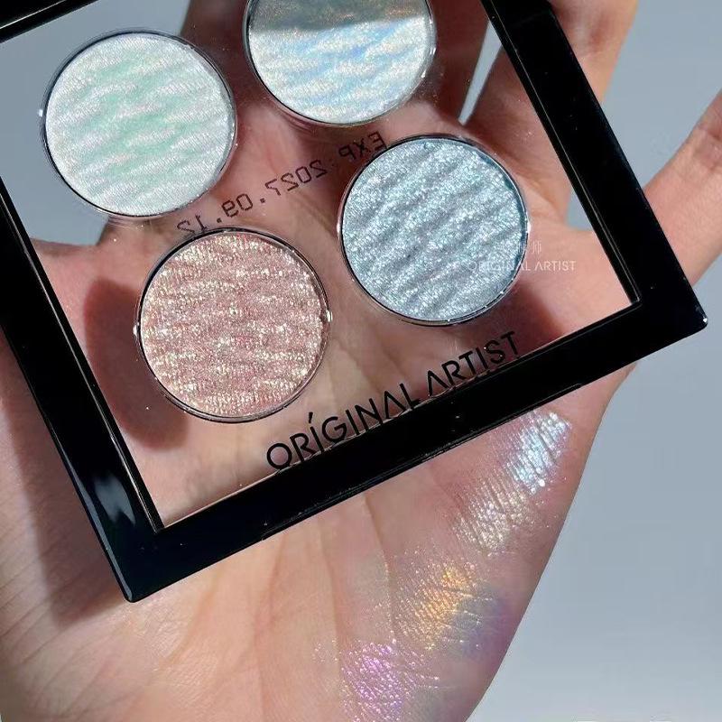 Yaoye Dragon Color-Changing Four-Color Shimmer Pearl Eyeshadow & Contour Palette