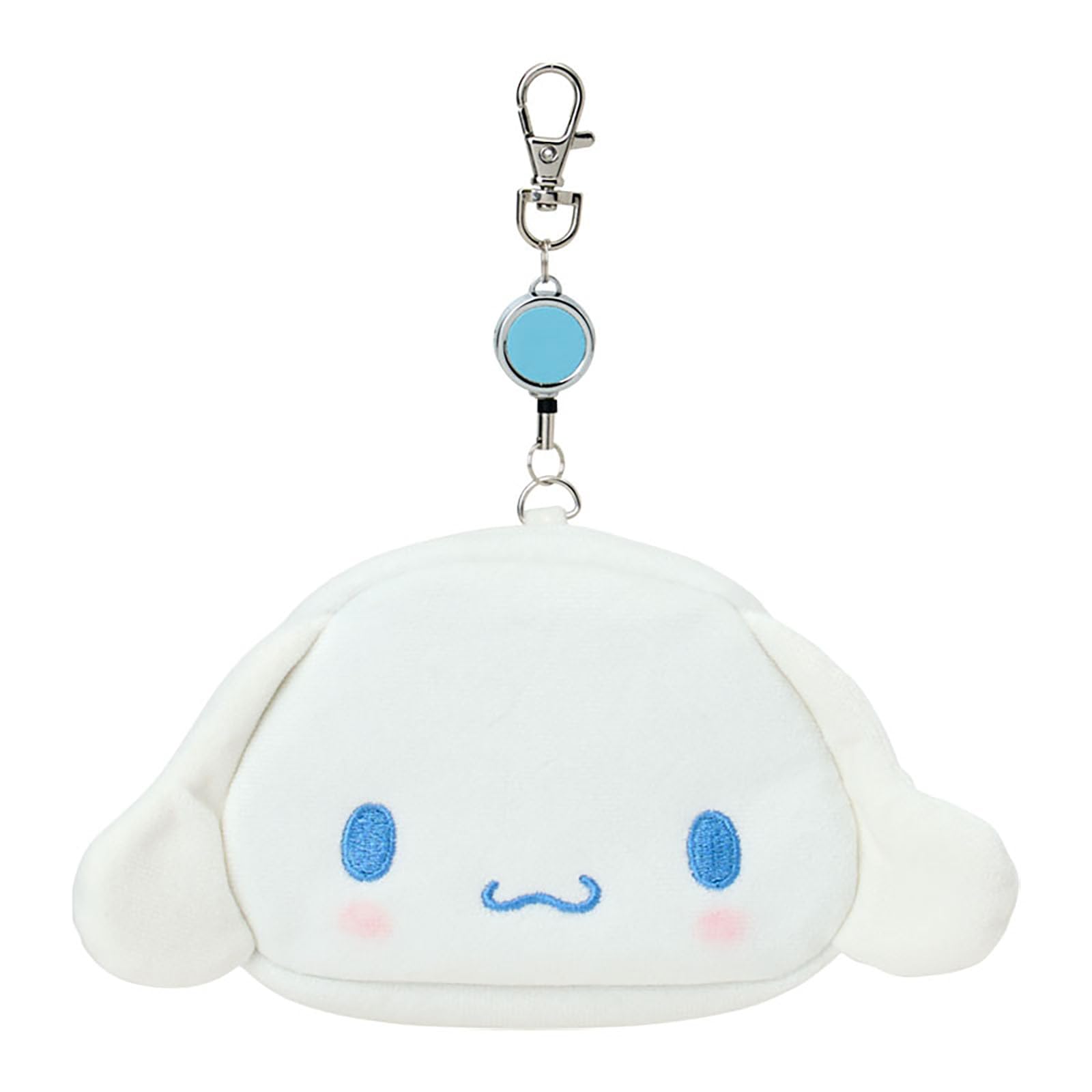 

Sanrio Pass Case with Small Item Ages 15 and 303291 Face-Shaped & Pouch, Cinnamoroll, Cotton, PVC, Steel, Polyester, Reel, Storage, Up,