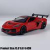 1:32 Chevrolet Corvette C8 Zr1X Track Enhanced Version Supercar Alloy Metal Diecast Model Car Simulation Miniature Holiday Gifts
