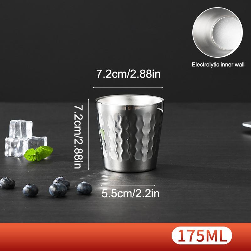 

1 шт. Чашка для холодных напитков из нержавеющей стали 304 с двойными стенками, для пива, защита от ожогов, защита от падений, кружки для молока, уличная посуда