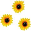 3 Stück Simulation Sonnenblumen Haarspangen, Gelbe Blumige Haarspangen für Damen Mädchen Haarstyling, Party Hochzeit Kopfschmuck