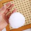 Fluffy Pompom Bag Pendant Accessories Car Keyring Ornaments Fur Ball Keychain Car Keyring Key Holder Pom Fluffy Key Chains