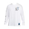 Round Neck Sports Breathable Casual Long Sleeve T-Shirt Men Tops White HJ3306-100