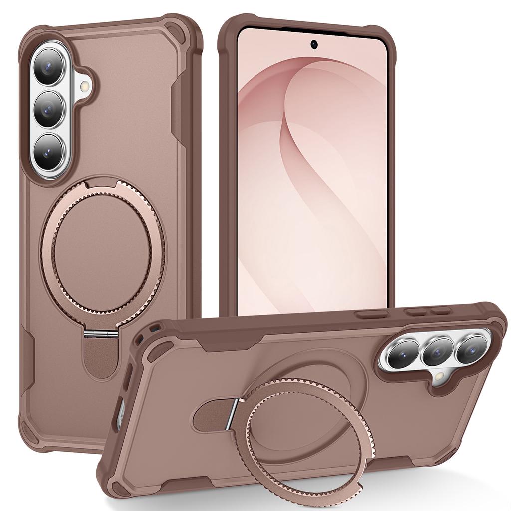 For Samsung Galaxy S26 Magnetic Case Kickstand TPU + PC Shockproof Phone Back Cover