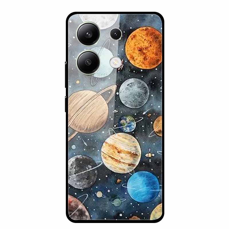 For Xiaomi Redmi Note 13 5G Phone Case Soft Bumper Tempered Glass Hard Back Cover Case For Redmi Note 13 Pro Case Note13 Pro Bag