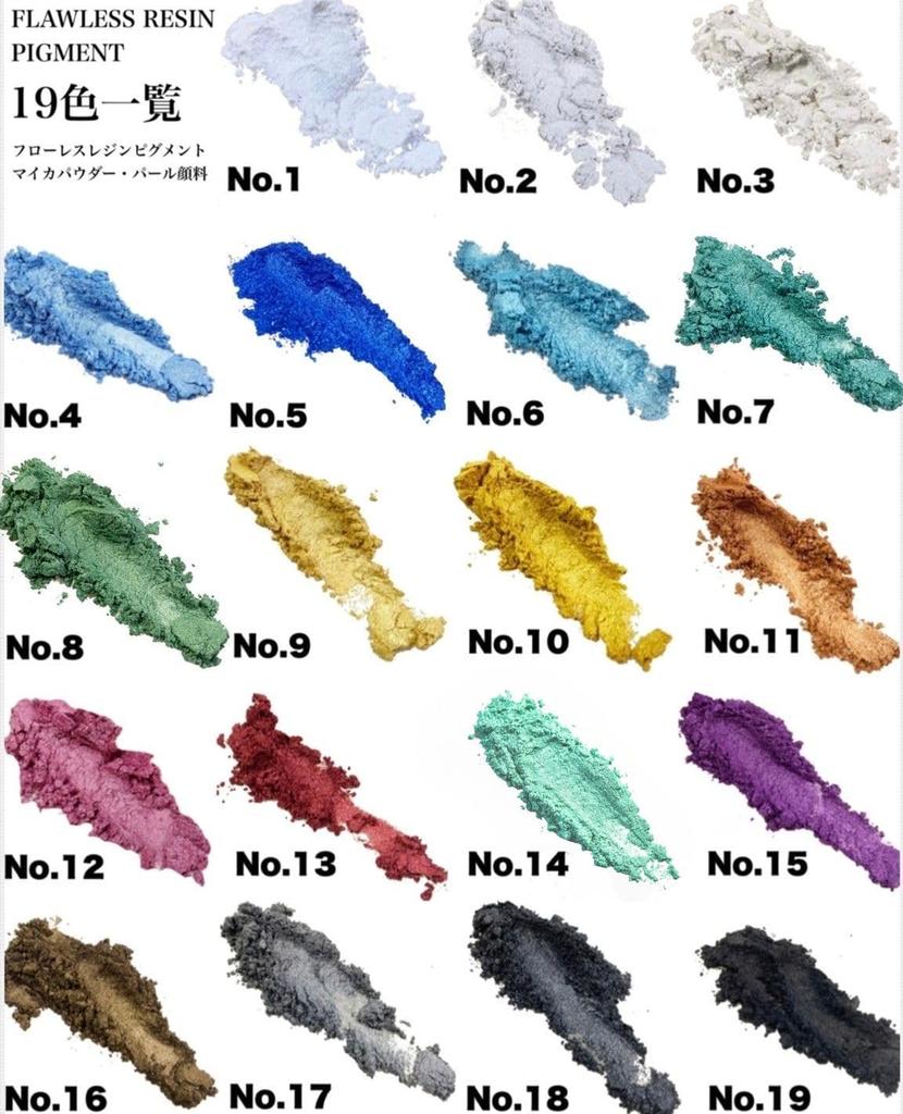 Flawless Resin Pigment 10-Color Set: Mica Powder for Epoxy Resin, Various Pearl Pigments for DIY Projects, Coloring Agents… (15ml x 10 Colors Variety