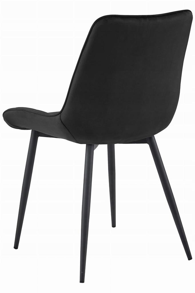 BERA Chair - Black Velvet / Black Legs X 2