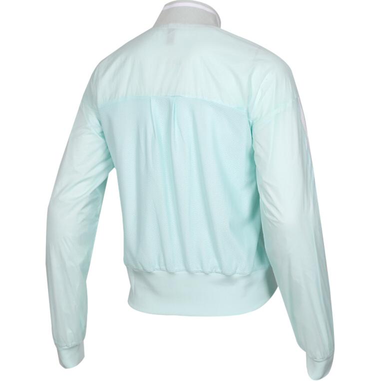 Adidas Chaqueta de Manga Larga con Cremallera y Raya Lateral para Mujer Chaqueta Verde DZ9291