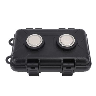 Magnetic Storage Box 13x8.5x4.5cm Water Proof Under Car Magnetic Key Holder with 4 Safety Buckles