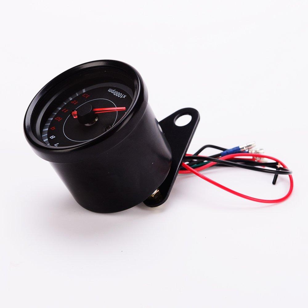 1000rpm Universal Motorcycle Tachometer Motorbike Led Screen 12v Meter Gauge 13k Speedometer For Honda Kawasaki Yamaha Suzuki