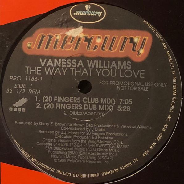 

Виниловая пластинка VANESSA WILLIAMS The Way That You Love PRO11861 MERCURY 1995 Канада Танцевальная Электроника Б/у