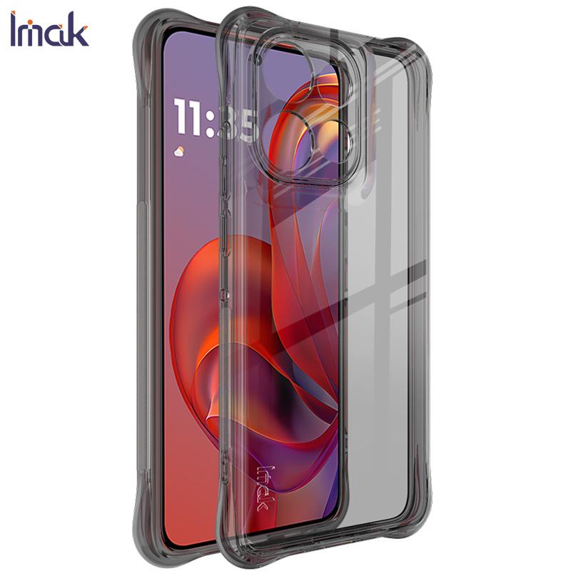 

Для Moto S50 5G / Moto Edge 50 Neo 5G чехол для телефона IMAK ударопрочный мягкий чехол Moto S50 5G прозрачный черный