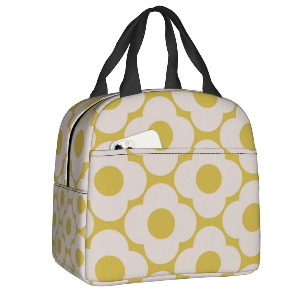 Orla Kiely Skandynawski Kwiatowy Przenośny Lunch Box dla Kobiet Wodoodporny Termiczny Chłodziarka Żywności Izolowana Torba Lunchowa Dla Dzieci Student