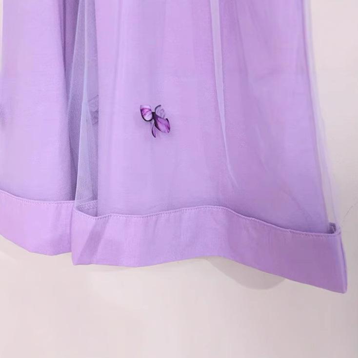 Mädchen Sommer Stickerei Prinzessinnenkleid Locker Lässig Baumwollkleid Für Kinder Große Mädchen
