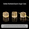 Golden Rutilated Quartz Square Beads for DIY Crystal Bracelets - Yellow and White Quartz Accessories