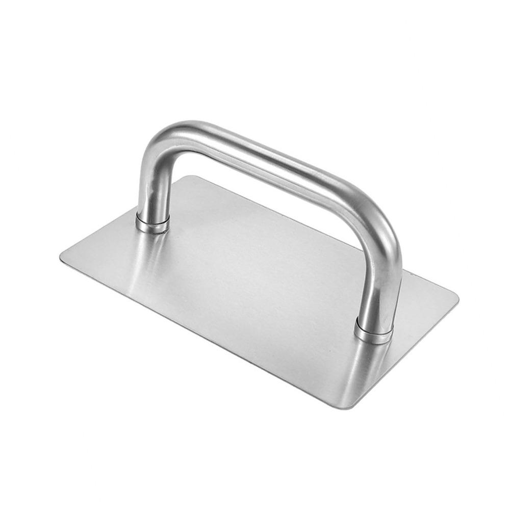 

Stainless Steel Burger Patty Press Professional Rectangular Donkey-hide Gelatin Press High-Grip Handle Dough Compactor Pastries