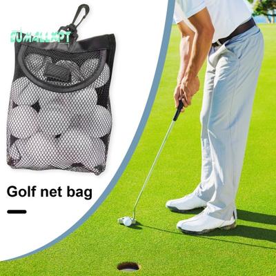 Bolsa de Red de Malla para Golf con Cinta de Cierre - Gran Capacidad, Deportes Interior/Exterior, Bolsa para Almacenamiento de Pelotas, Accesorios