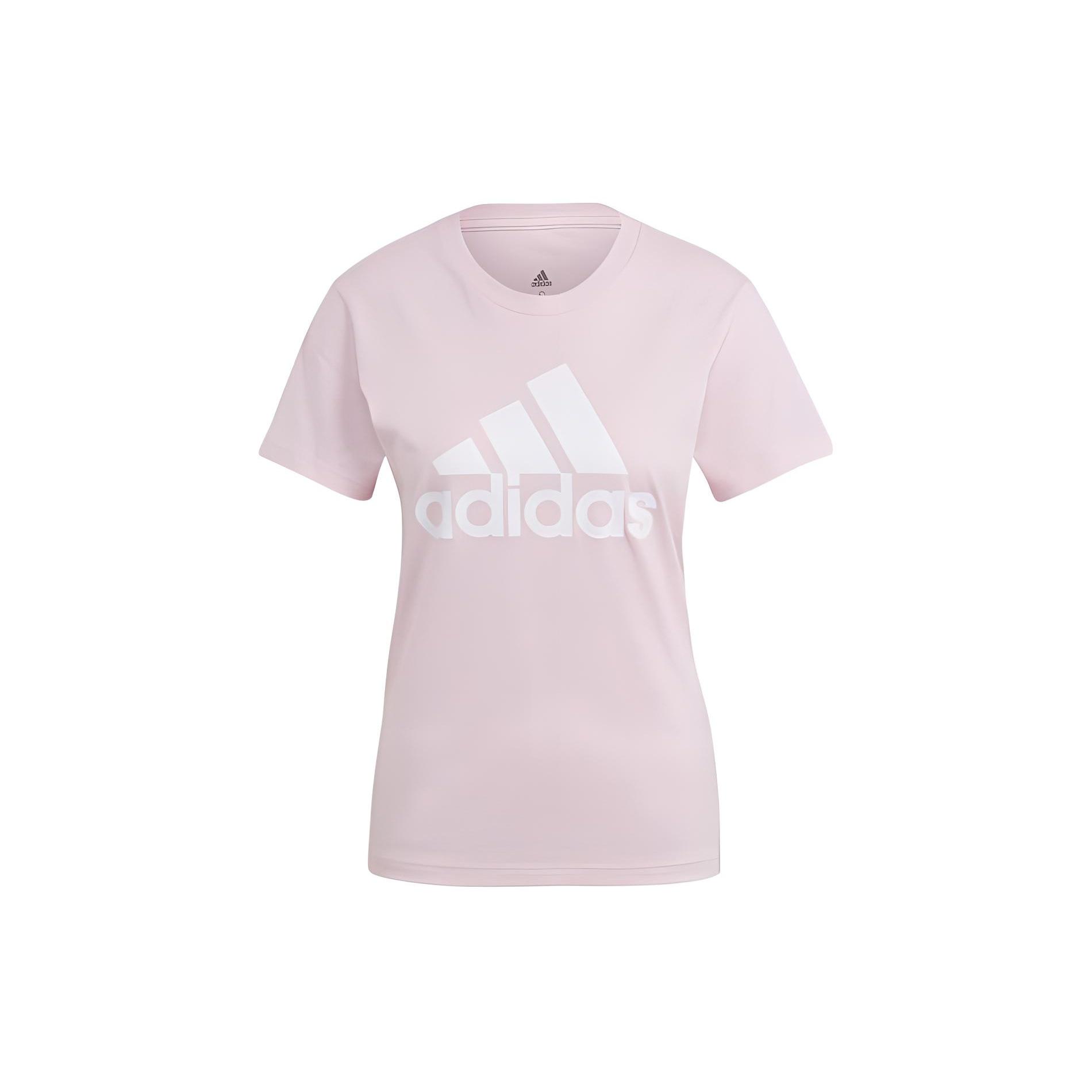 (WMNS) adidas Essentials Logo T-Shirt Asia Sizing  Pink White  Women s GL0726 L