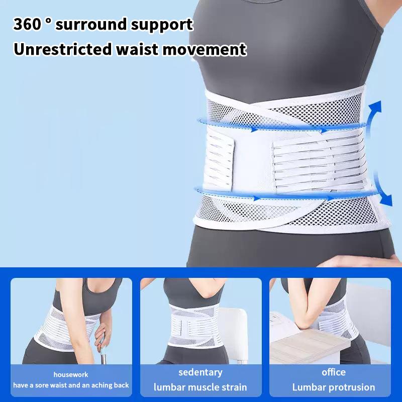 1Pcs Back Braces For Lower Back Pain Relief With 4 Stays, Breathable Back Support Belt For Work , Anti-Skid Lumbar Support Belt