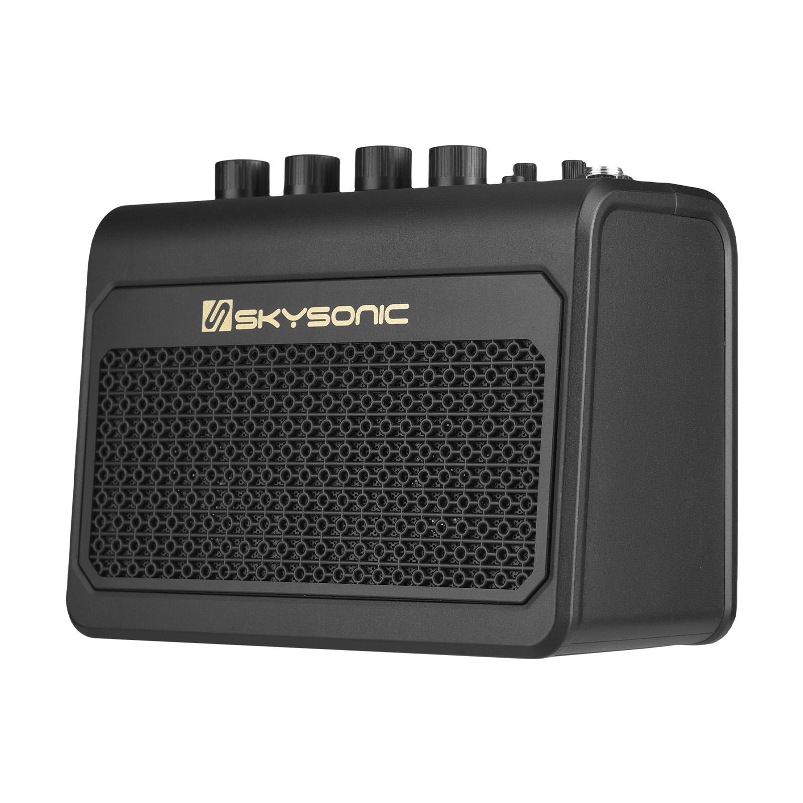 

SKYSONIC 15 Вт Маленький Электрический Гитарный Усилитель ClearAcousticBASSOverdriveDistortion 5 Тонов Портативный