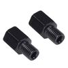 Motorcycle Mirror Screw Diameter Conversion Adapter, Height Adjustment, Black, 2 Pcs, Positive 0.4 Inch