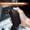 Leather Car Gear Shift Cover, Anti-Slip Dust Waterproof Gear Shifter Stick Protector, Soft Breathable Universal Automotive Shift Knob Decoration