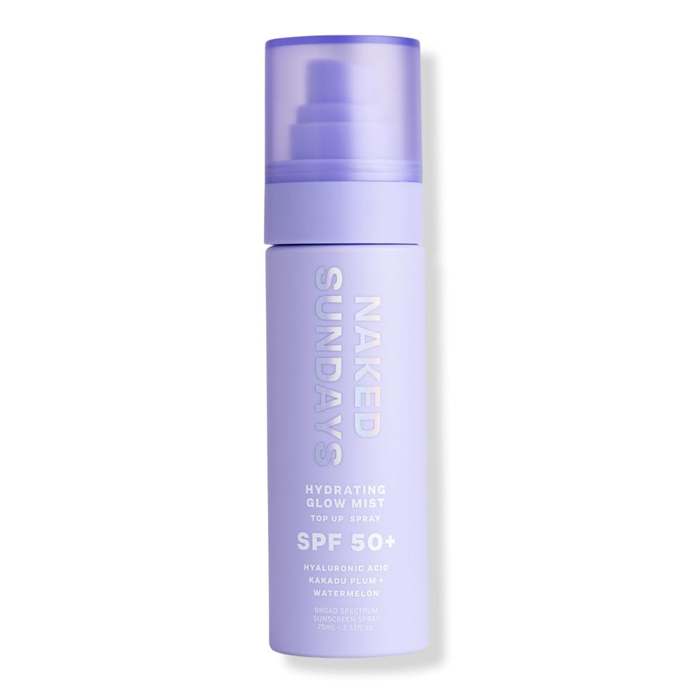 

Naked Sundays Hydrating Glow Mist Top Up Spray Spf50+ 2,54 унции