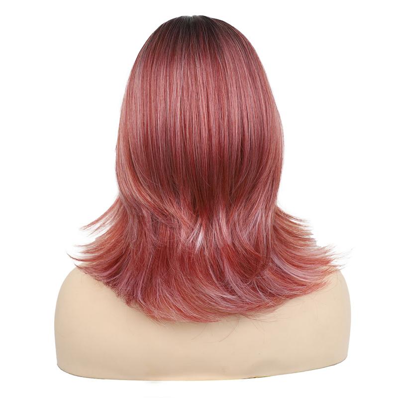 Syntetyczna srebrno-szara peruka dla kobiet starsze panie codzienna impreza na imprezę Cosplay naturalna miękka puszysta żaroodporna peruka mamusi