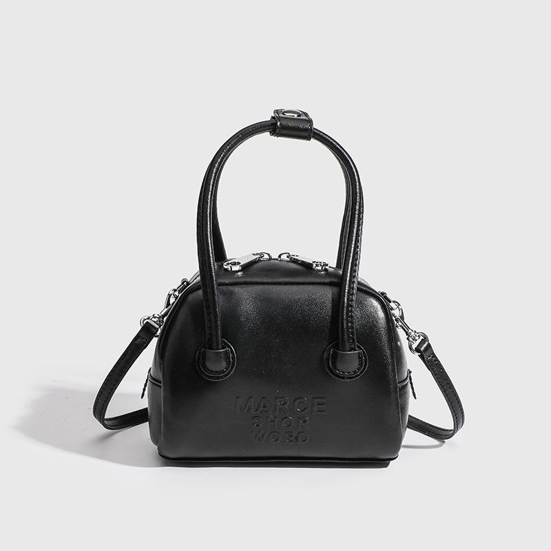 2024 New High-End Bowling Handbag Boston Pillow Mini Cute Crossbody Bag Women's Mobile Phone Bag