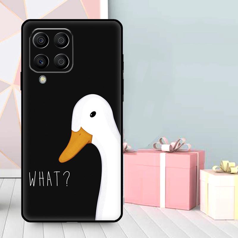 Cartoon Funny Goose Case For Samsung Galaxy M06 M11 M31 M14 M34 M54 M12 M32 M52 M15 M13 M16 M36 M56 M53 M35 M55