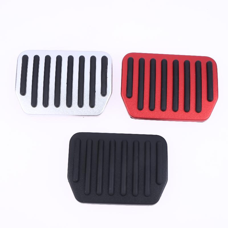 Auto Fußpedalauflagen Abdeckung Rutschfest Gas Bremse Ruhe Leistung Metallmatten Fahrzeugzubehör Für Model 3 Y