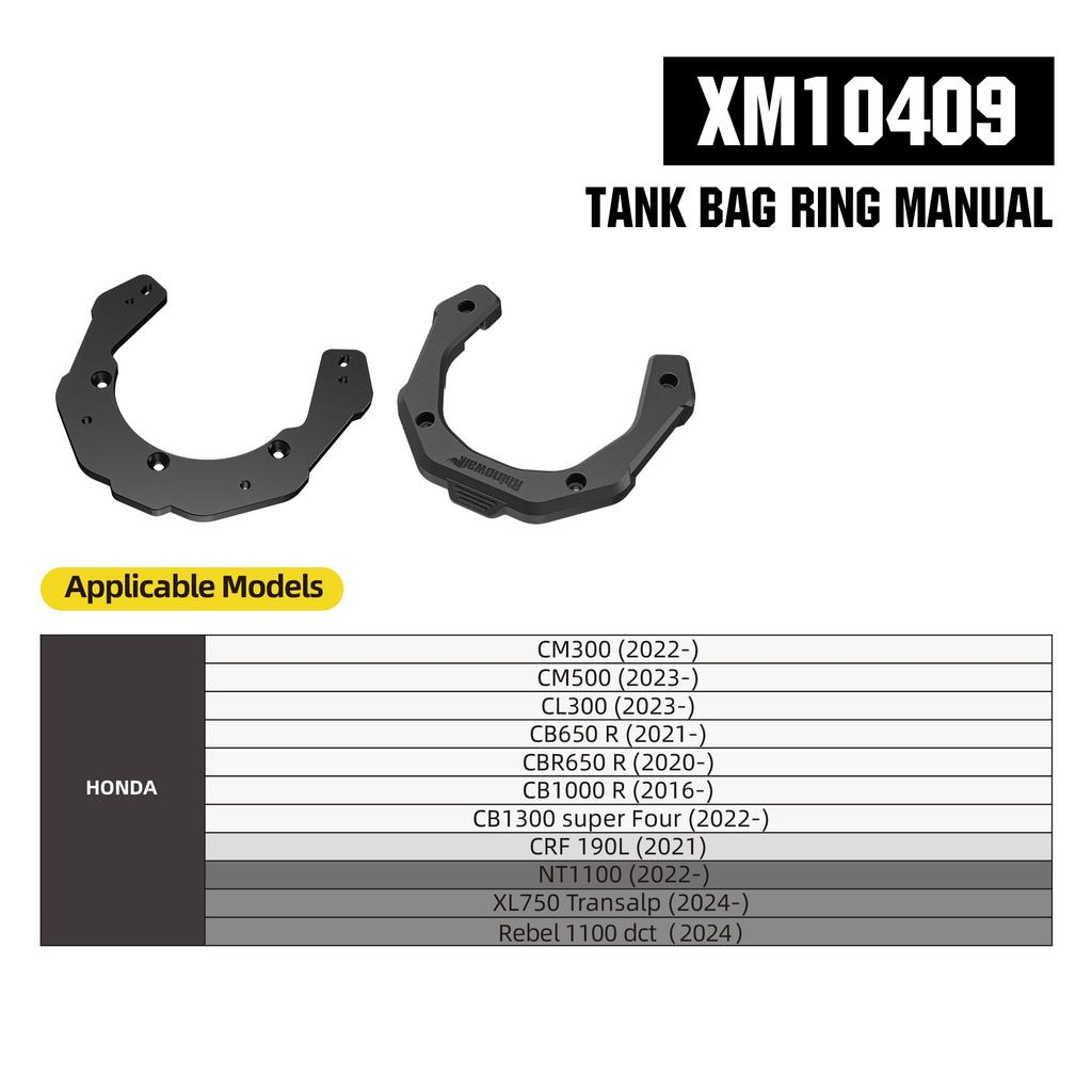 Rhinowalk Motorcycle Tank Bag Strong Magnetic Tank Bag Adapter Base
